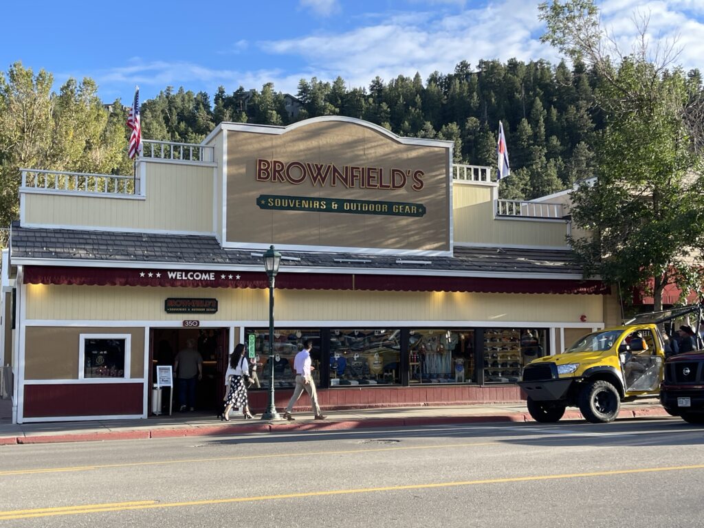 Brownfield's Store in Downtown Estes Park on Elkhorn Avenue